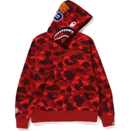 BAPE Shark Pullover Red Hoodie