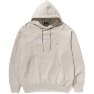 BAPE DESTROYED GARMENT DYED PULLOVER HOODIE