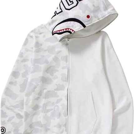 Bape White Logo Print Tracksuit Men Women