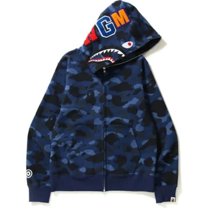 Blue Bape Camo Hoodie