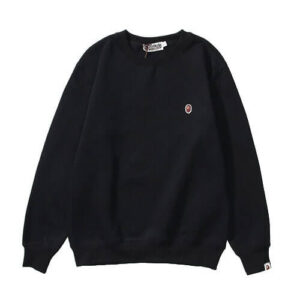 BAPE SHARK SOLID COLOR SWEATER black