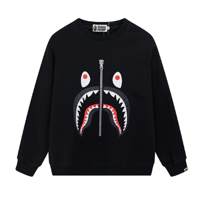 Bape Black Zipper Sweater Men Women