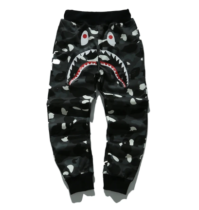 Black Bape Shark Pants