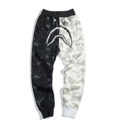 Bape Black and White Pant Men Women