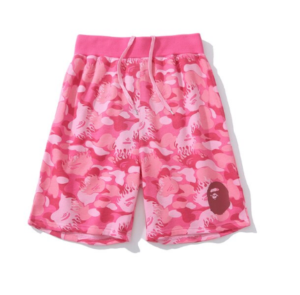 Pink Bape Shorts Men Women