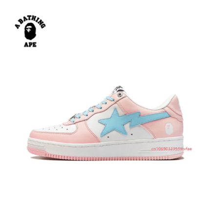 Pink Bape Shoes Men Women