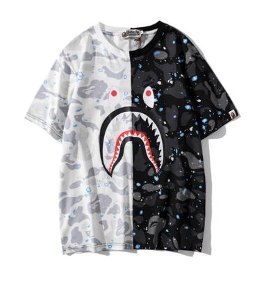 Bape Camo White and Black T-Shirt