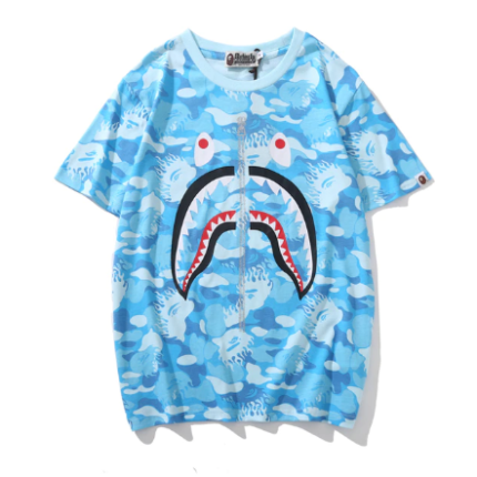 Blue Bape T-shirt Men Women