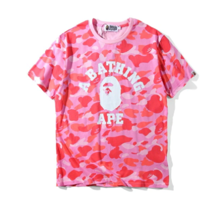 Pink Bape Shark T-shirt