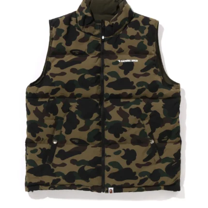 1st Camo Reversible Down Vest Jacket