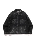 BAPE Hexagram Laser Destroy Denim Jacket