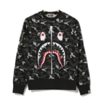 Bape Shark Zip Up A Bathing Ape Sweater