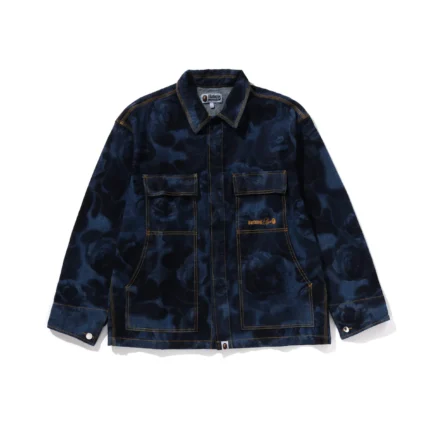 Floral Camo Jacquard 13oz Denim Work Jacket