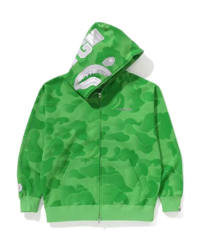 Ink Camo Shark Zip Hoodie