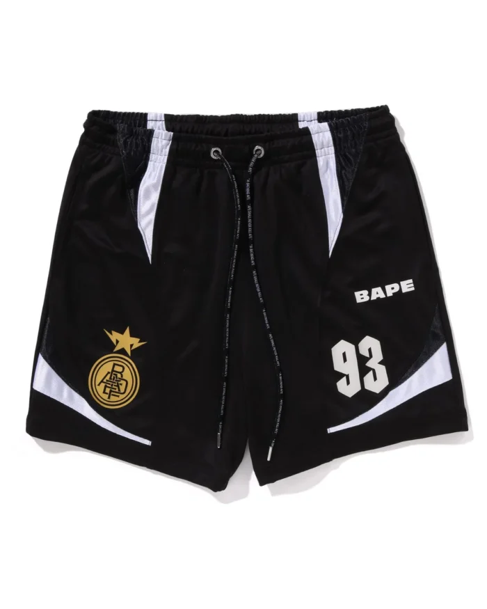 Multi Logo Relaxed Fit Soccer Shorts