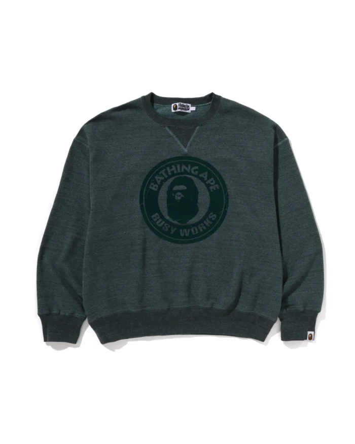 Over Dye Busy Works Relaxed Fit Crewneck Sweatshirt