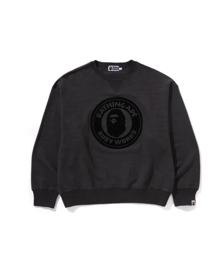 Over Dye Busy Works Relaxed Fit Crewneck Sweatshirt