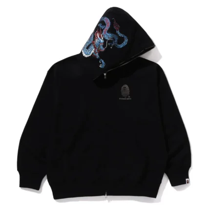 Tiger and Dragon Relaxed Fit Full Zip Hoodie