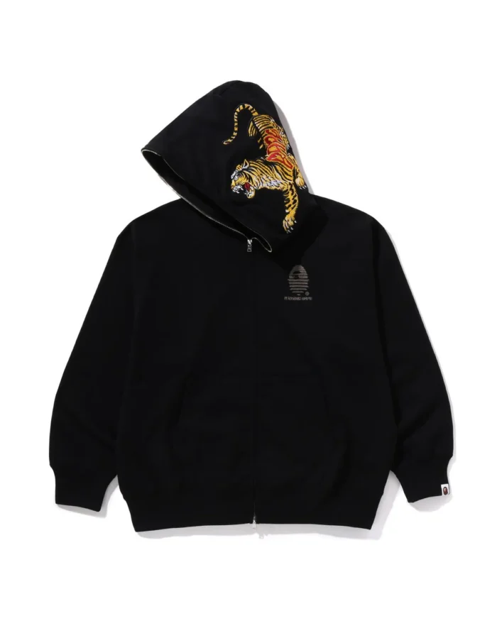 Tiger and Dragon Relaxed Fit Full Zip Hoodie