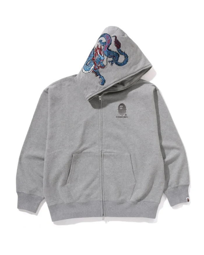 Tiger and Dragon Relaxed Fit Full Zip Hoodie