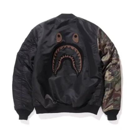 Undefeated Woodland Camo Sleeve Capsule Shark Green Bape Jacket